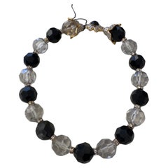 Valentino – Collana statement vintage con cristalli sfaccettati anni
80