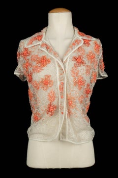 Valentino "coral" top by Valentino Garavani, Spring 2002