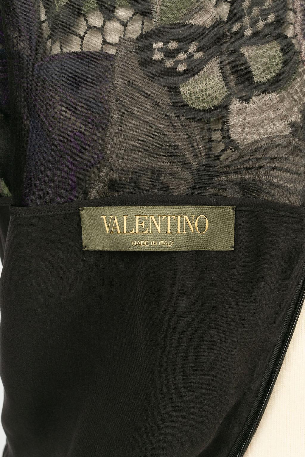 Valentino Cotton and Silk Butterfly Dress For Sale 2
