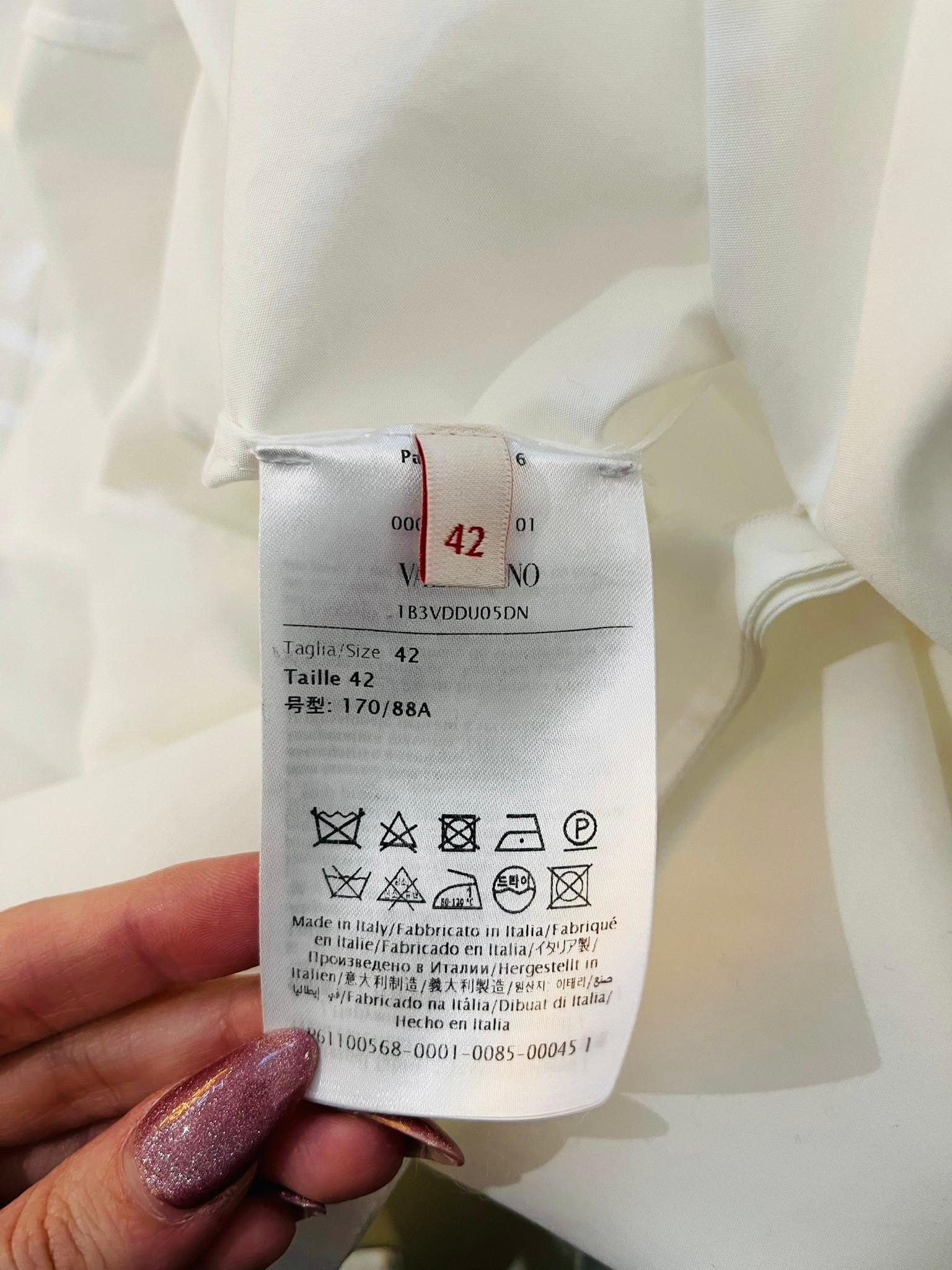 Valentino Cotton Shirt Dress For Sale 1