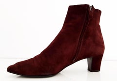 Valentino Couture Brown Suede Zip Ankle Boots - NEW, size 40 (EU)