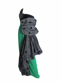 Valentino Couture one-shoulder gown with draping and wrap