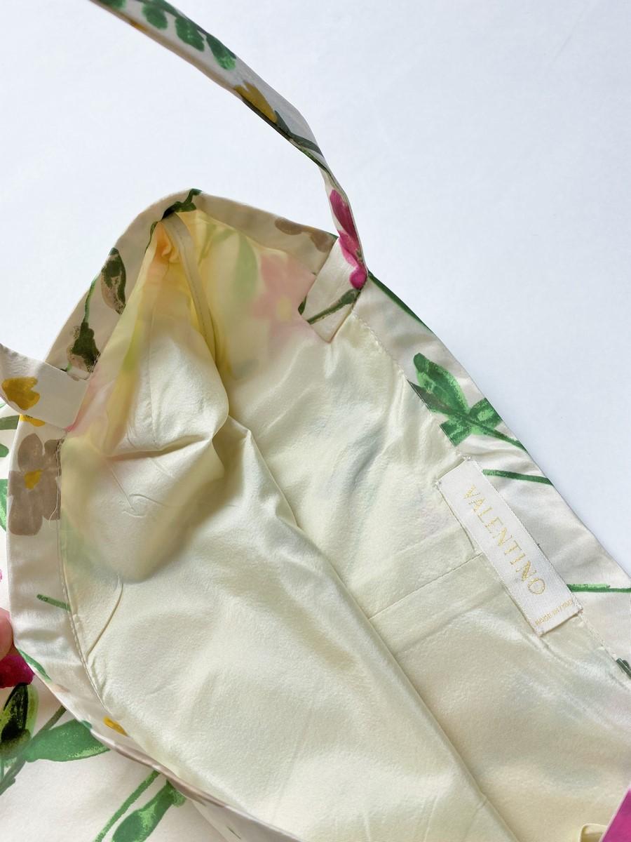 Valentino Couture summer dress and coat in printed silk taffeta Circa 2010 For Sale 10