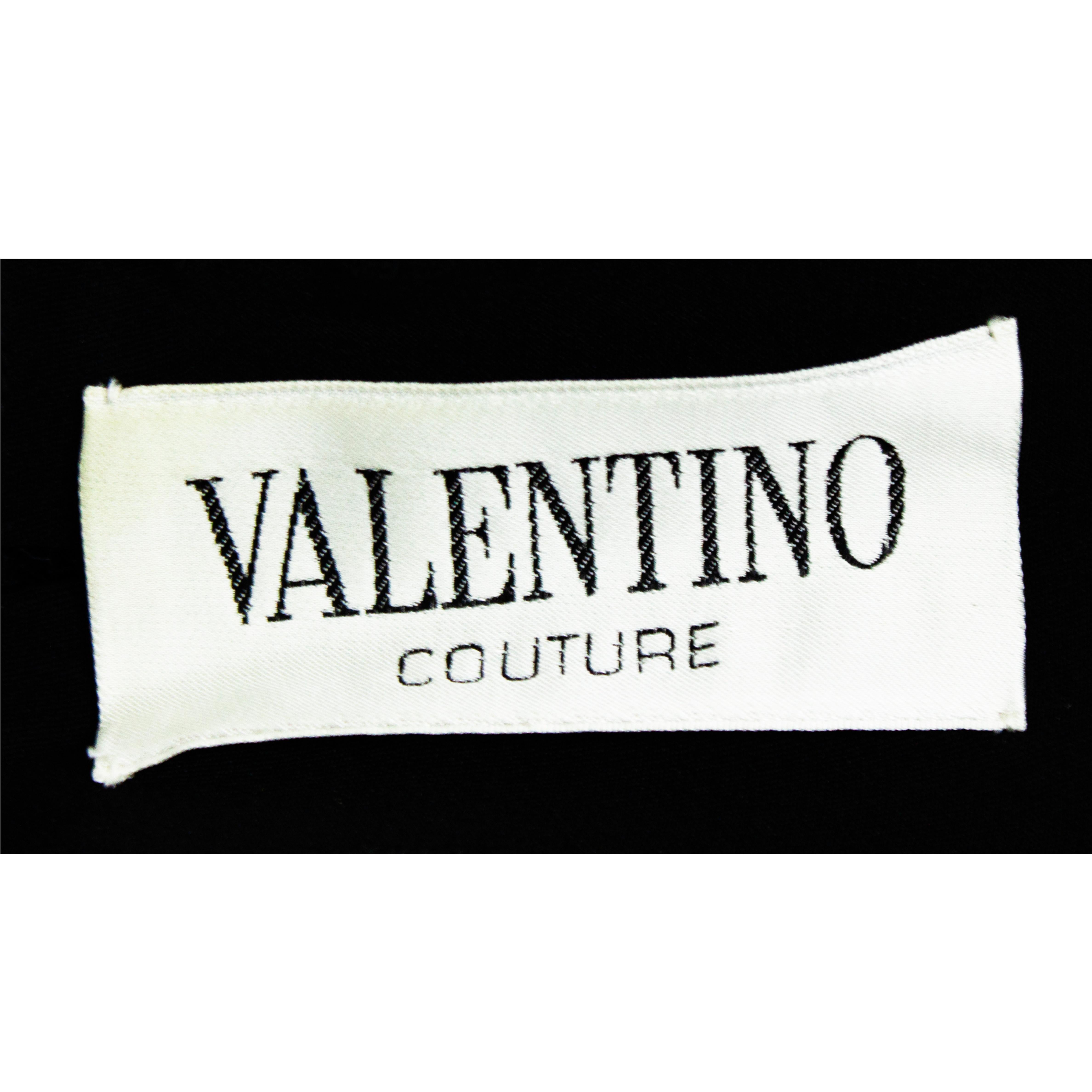 Valentino couture Swiss dot tulle and silk-wool  jersey cocktail dress. c. 1970s For Sale 8