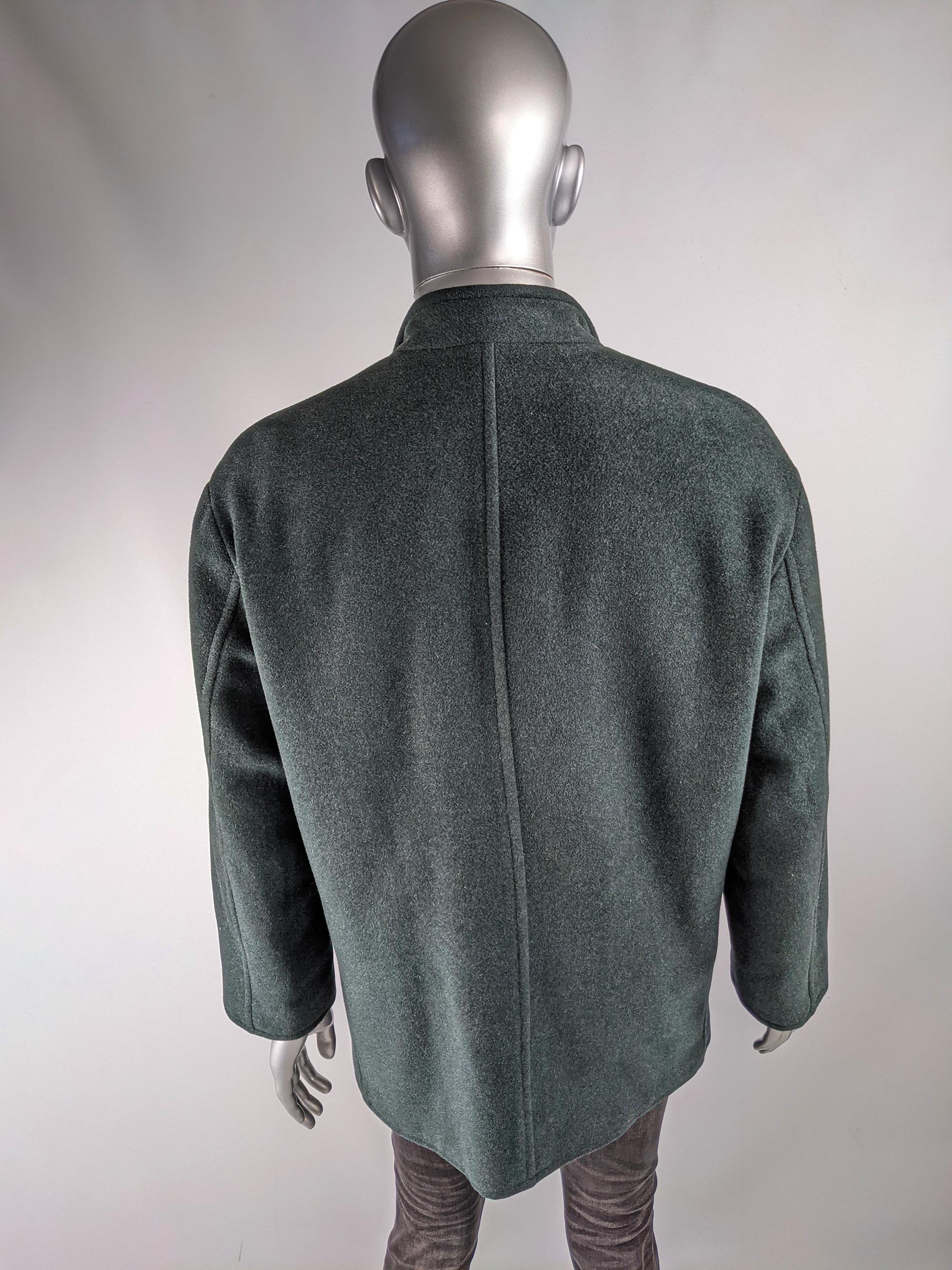 Men's Valentino Couture Vintage Mens Blue-Green Wool Jacket