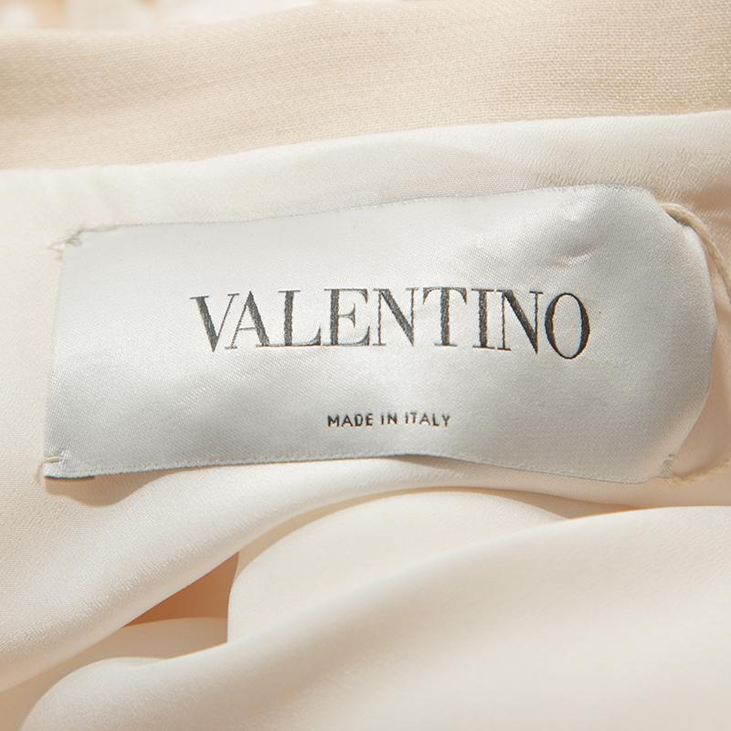 Women's Valentino Cream and White Guipure Lace Cape Jacket M