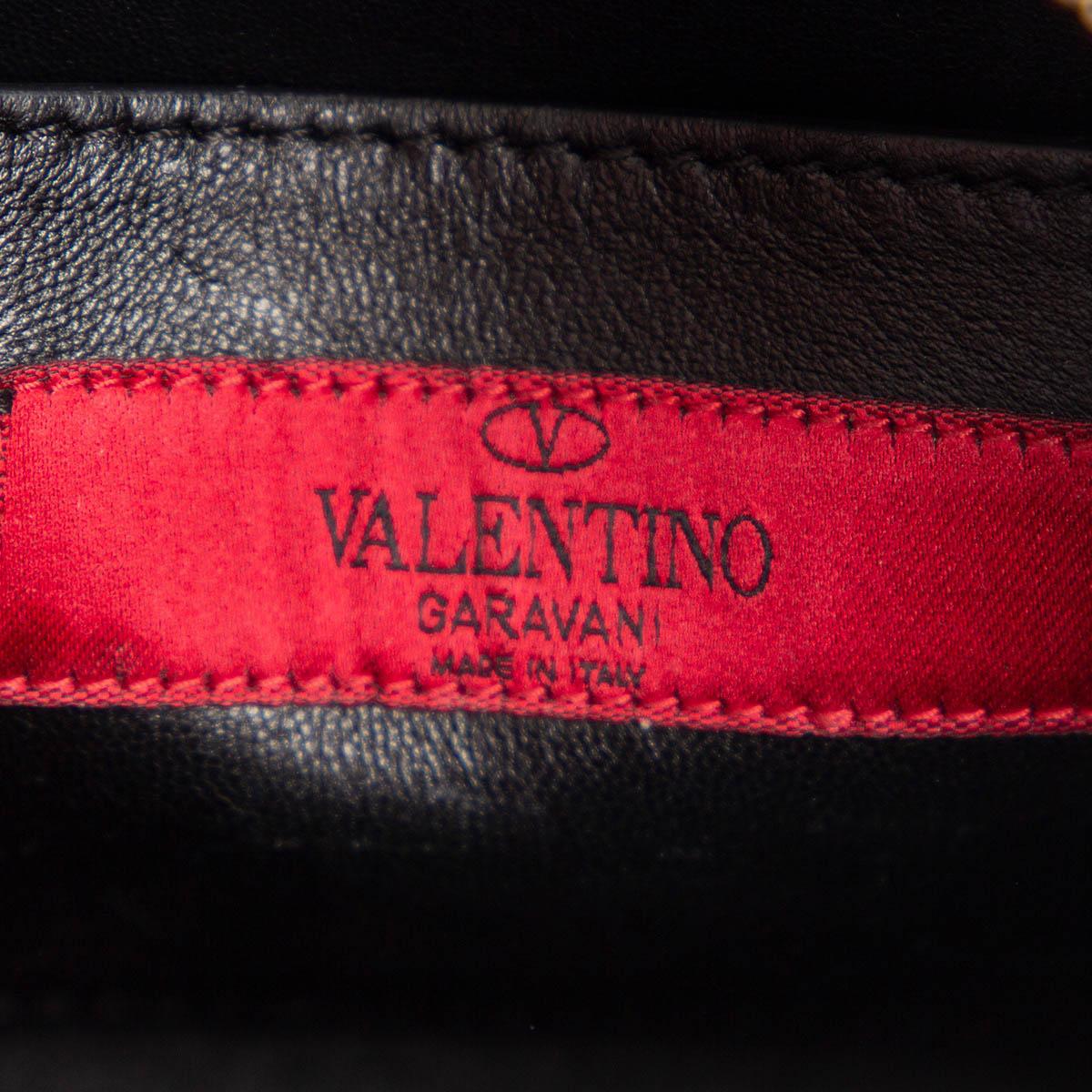 Women's VALENTINO cream black leather 2015 ROCKSTUD CAMERA Shoulder Bag