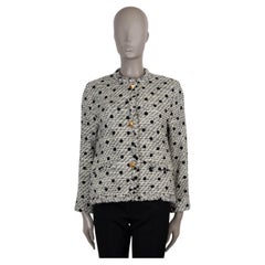 Valentino, giacca in misto lana panna e nero 2021 POLKA DOT TWEED 42 M.