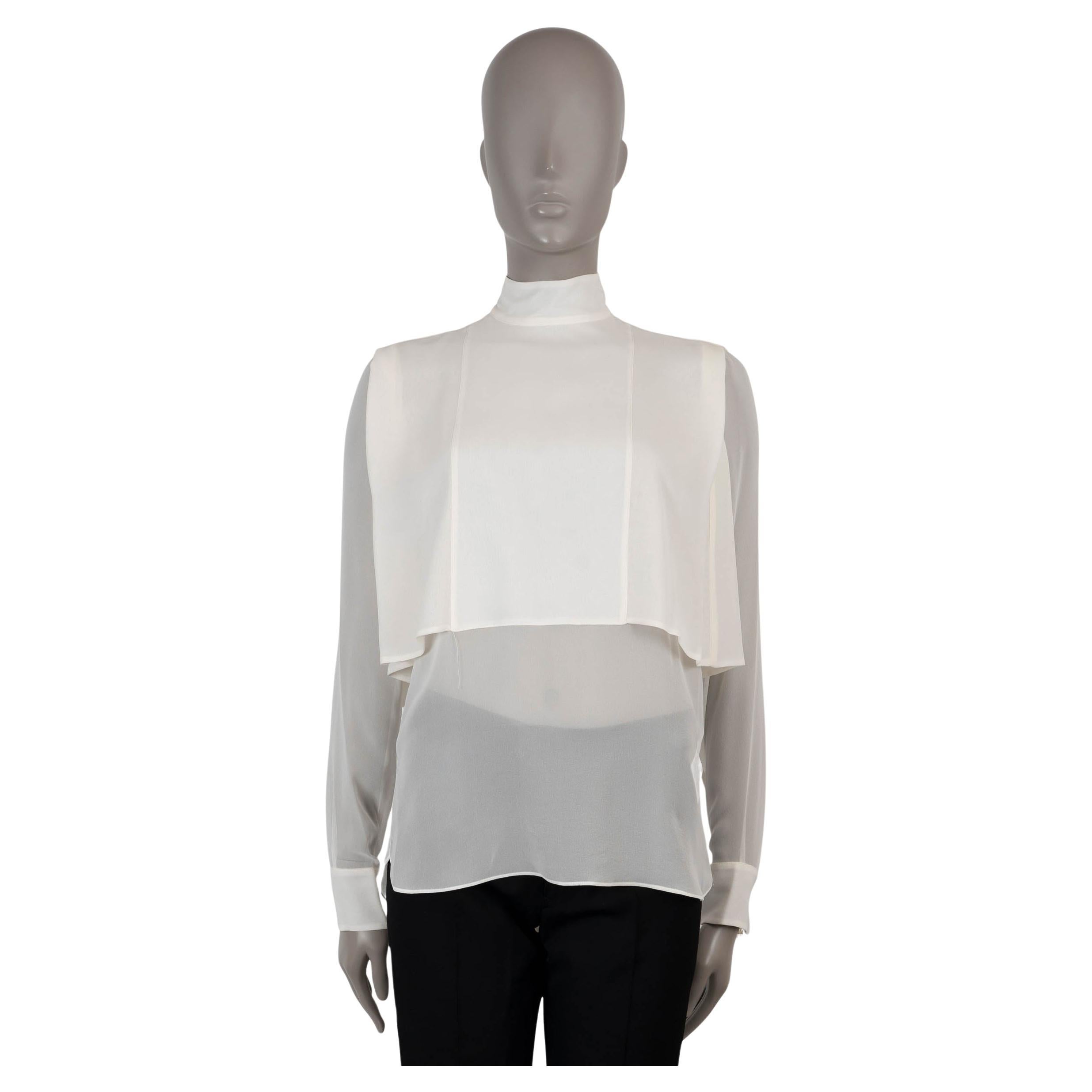 Valentino crema seta 2015 Camicetta a strati  Camicia 38 XS