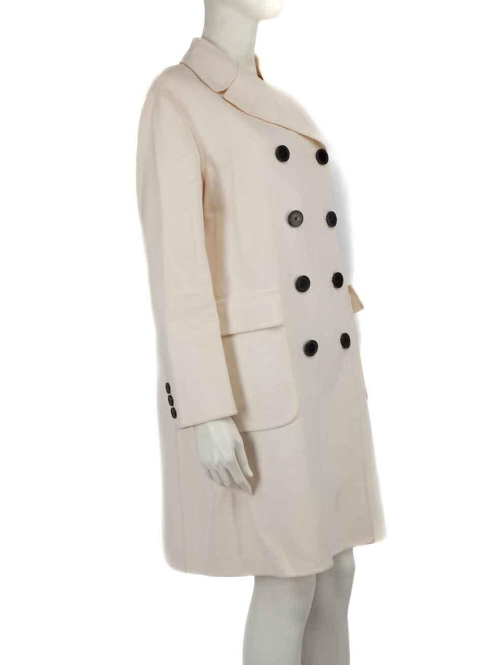 CONDITION is Very good. Minimal wear to coat is evident. Minimal wear to the fabric surface with a couple of very small, light discoloured marks found at the left cuff and belt strap on this used Burberry Brit designer resale item. This item comes