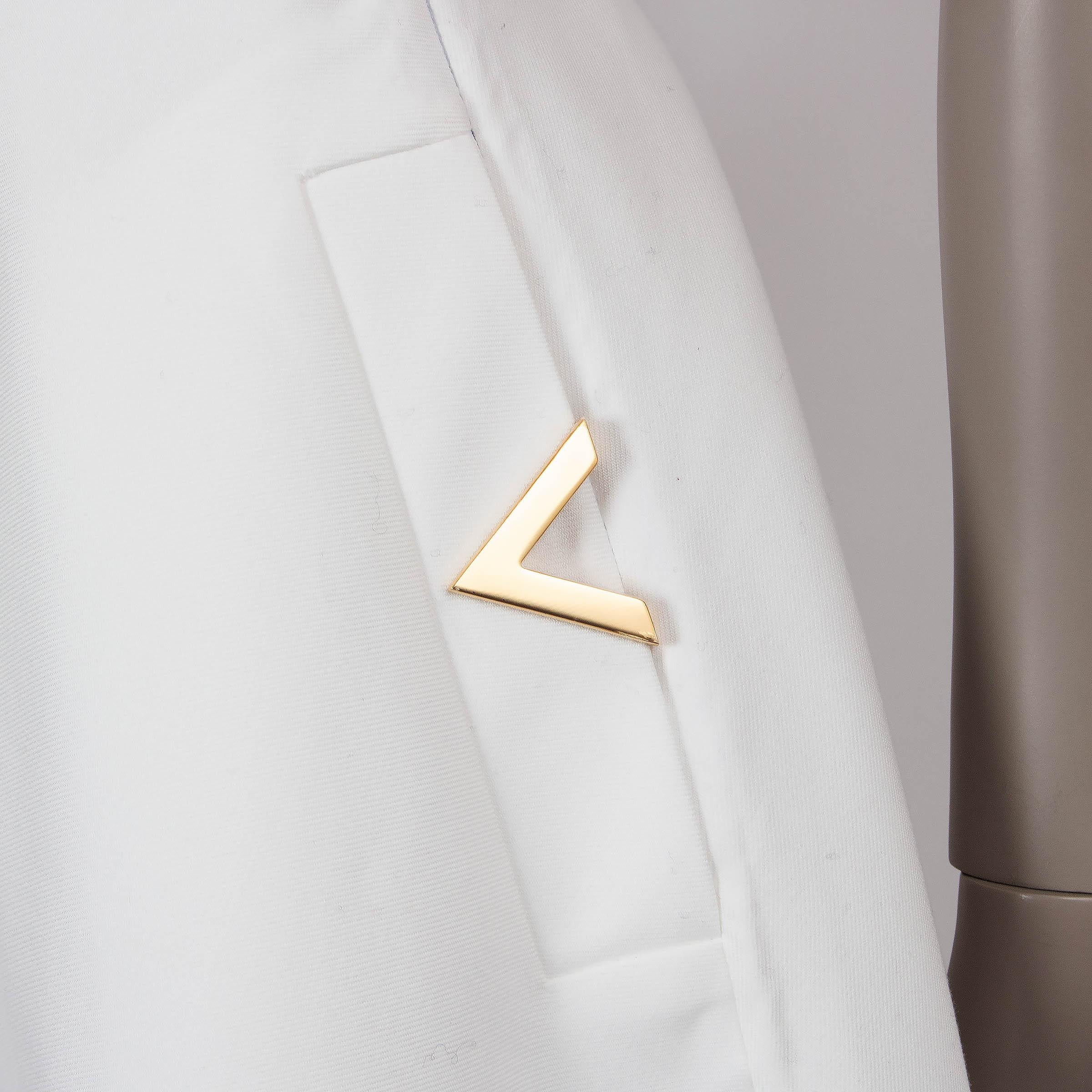 Valentino Couture - Jupe midi en laine et soie crème 2024 VLOGO CREPE COUTURE 40 S Neuf - En vente à Zürich, CH