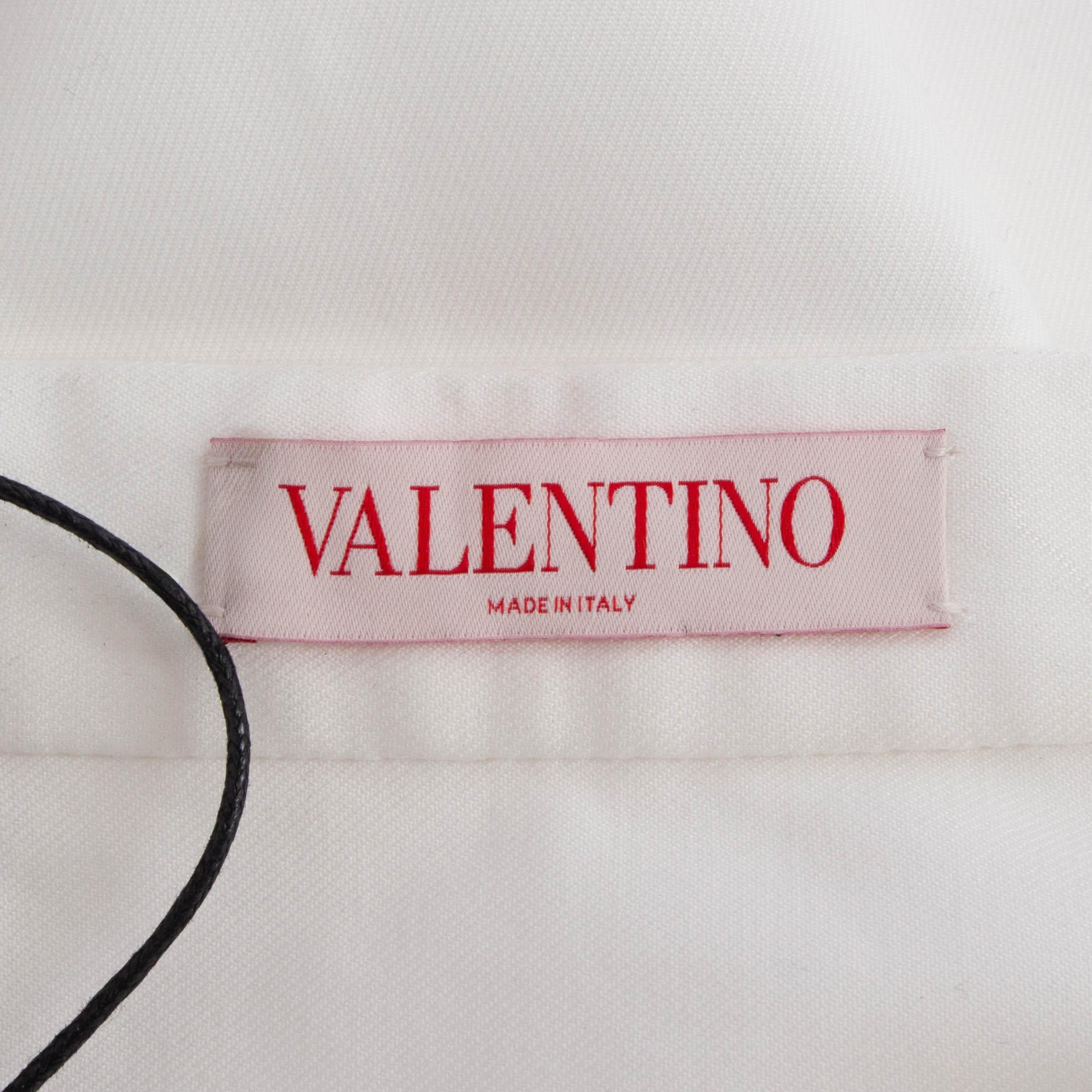 Valentino Couture - Jupe midi en laine et soie crème 2024 VLOGO CREPE COUTURE 40 S Pour femmes en vente