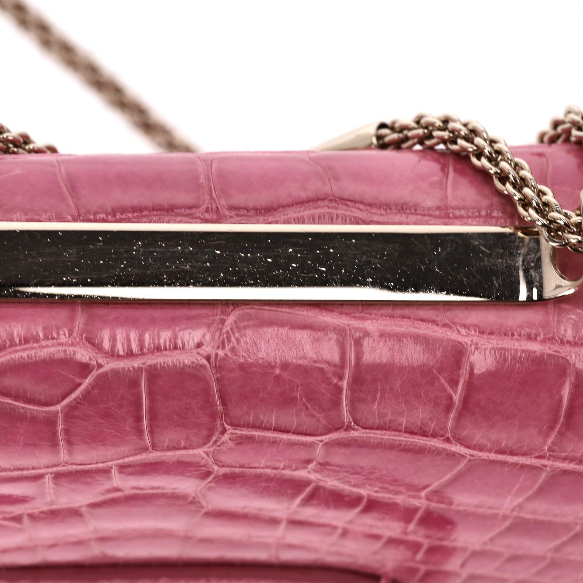Valentino Crocodile Skin Va Va Voom Bag For Sale 5
