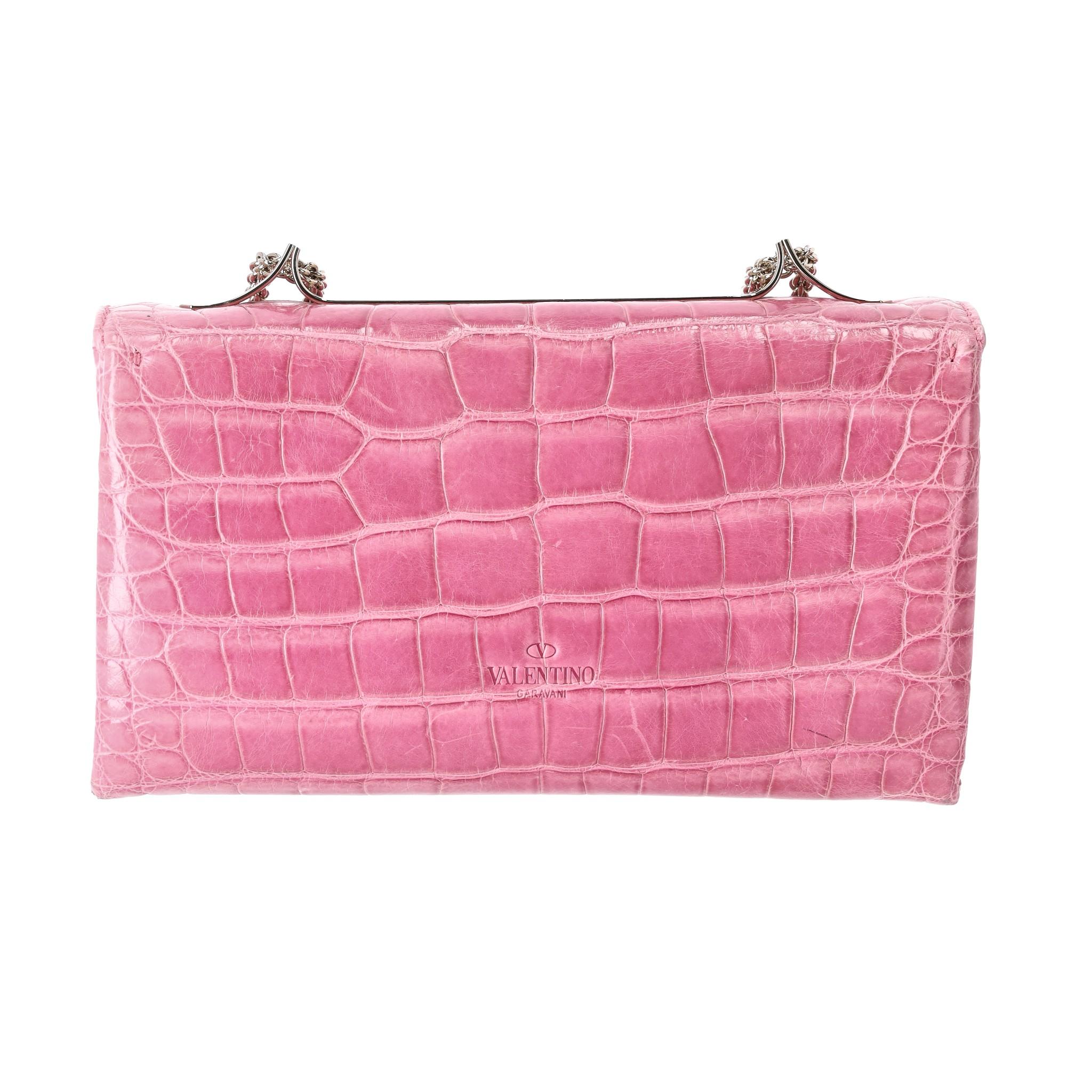 Valentino Crocodile Skin Va Va Voom Bag In Good Condition For Sale In London, GB