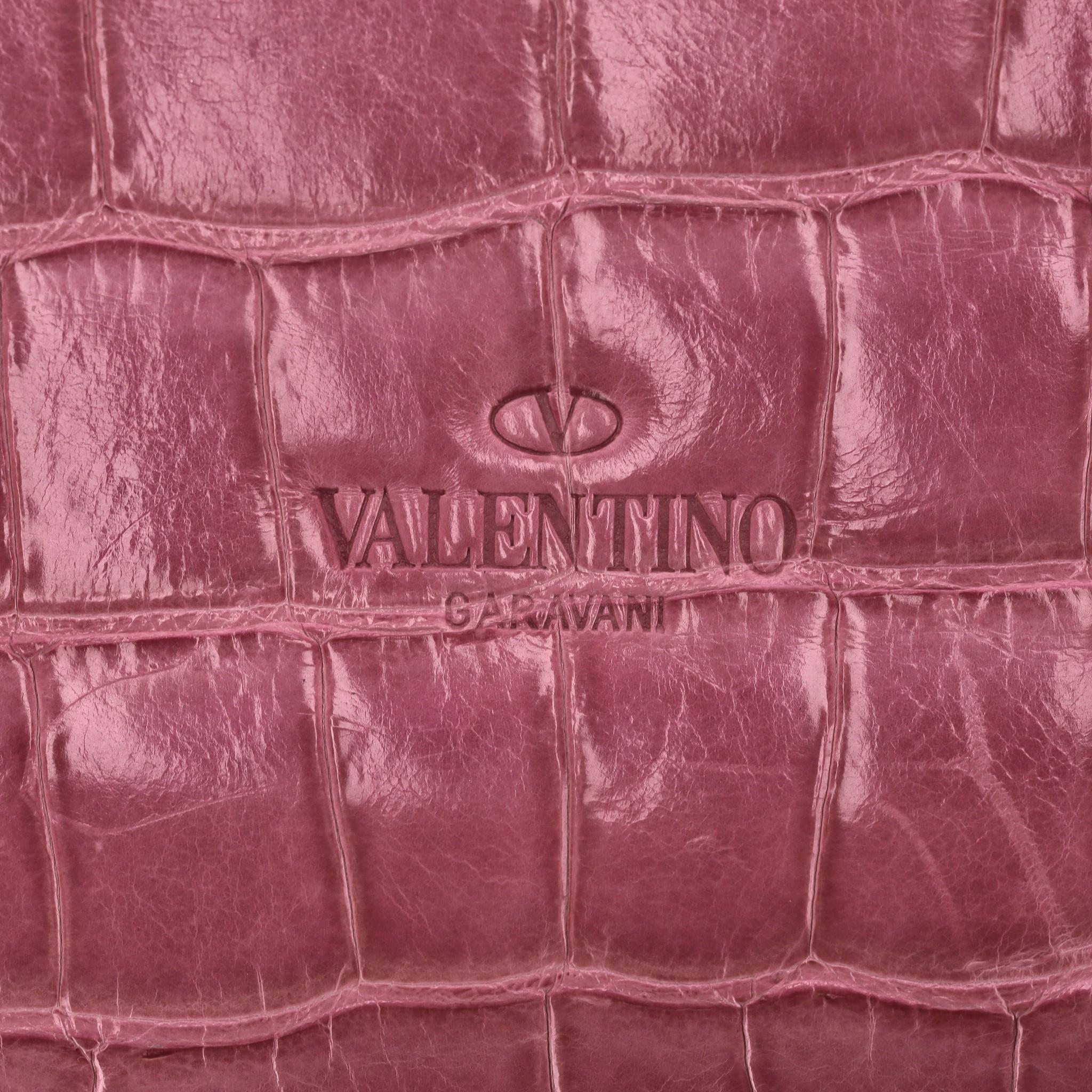 Valentino Crocodile Skin Va Va Voom Bag For Sale 2