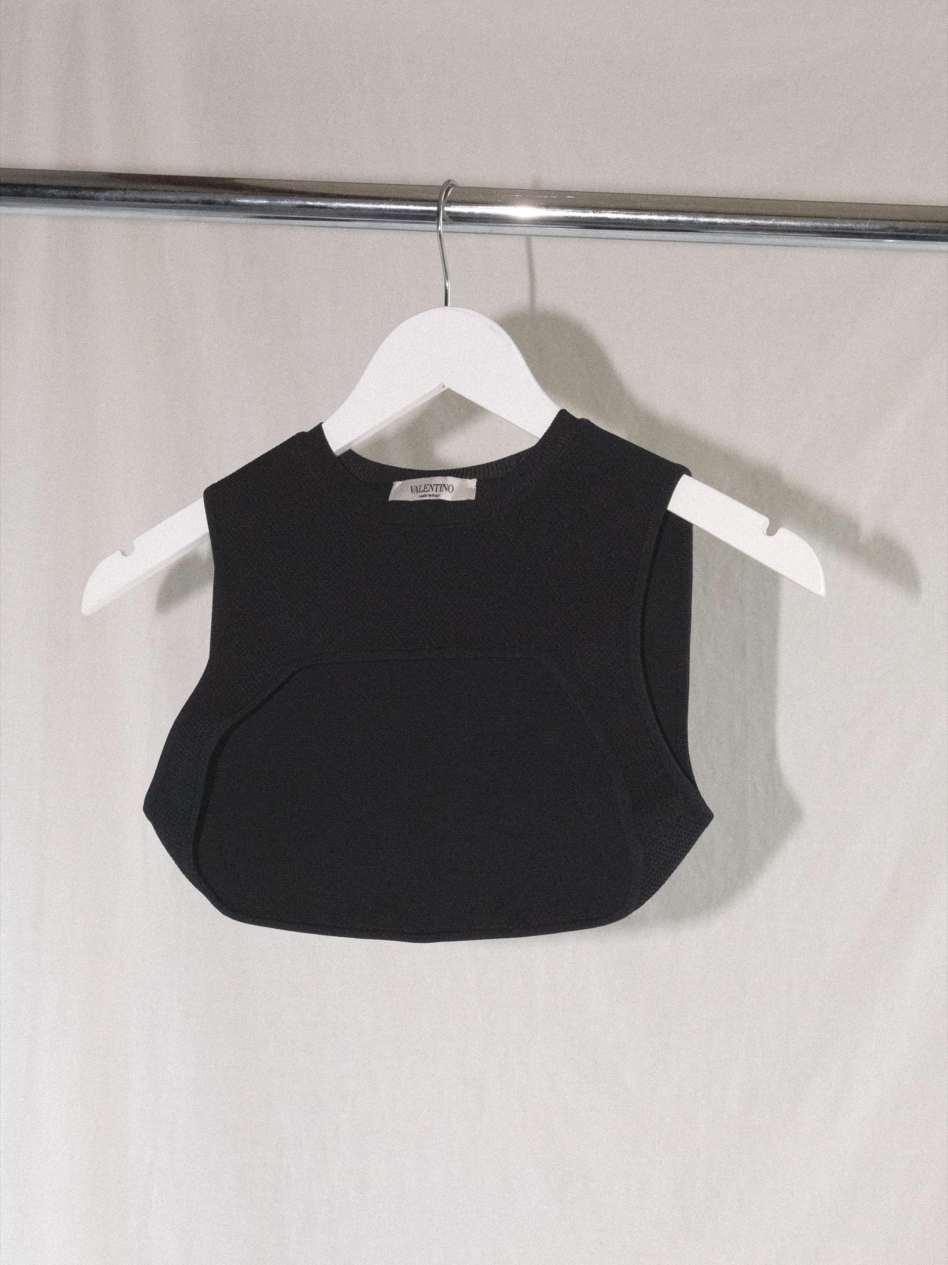 Valentino Crop Top Collar Harness Layering Piece Size Small 2000's  9