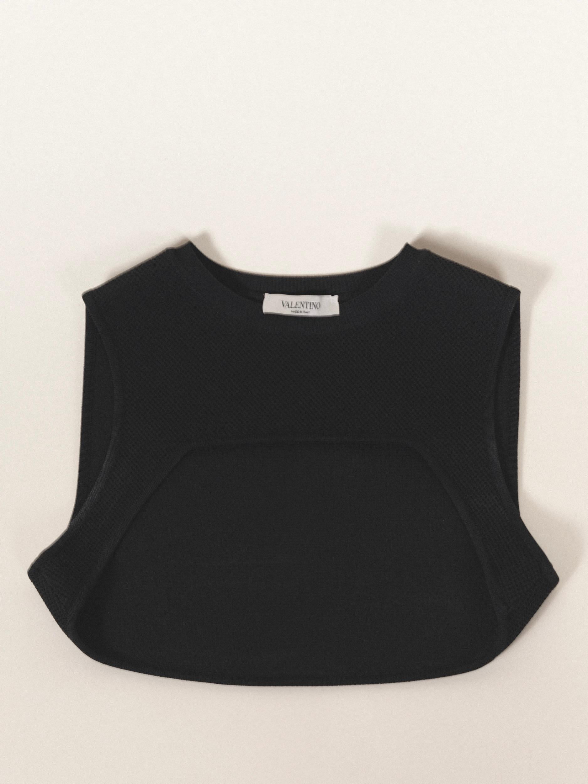 Valentino Crop Top Collar Harness Layering Piece Size Small 2000's  10