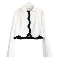 Valentino Cropped Black & White Jacket