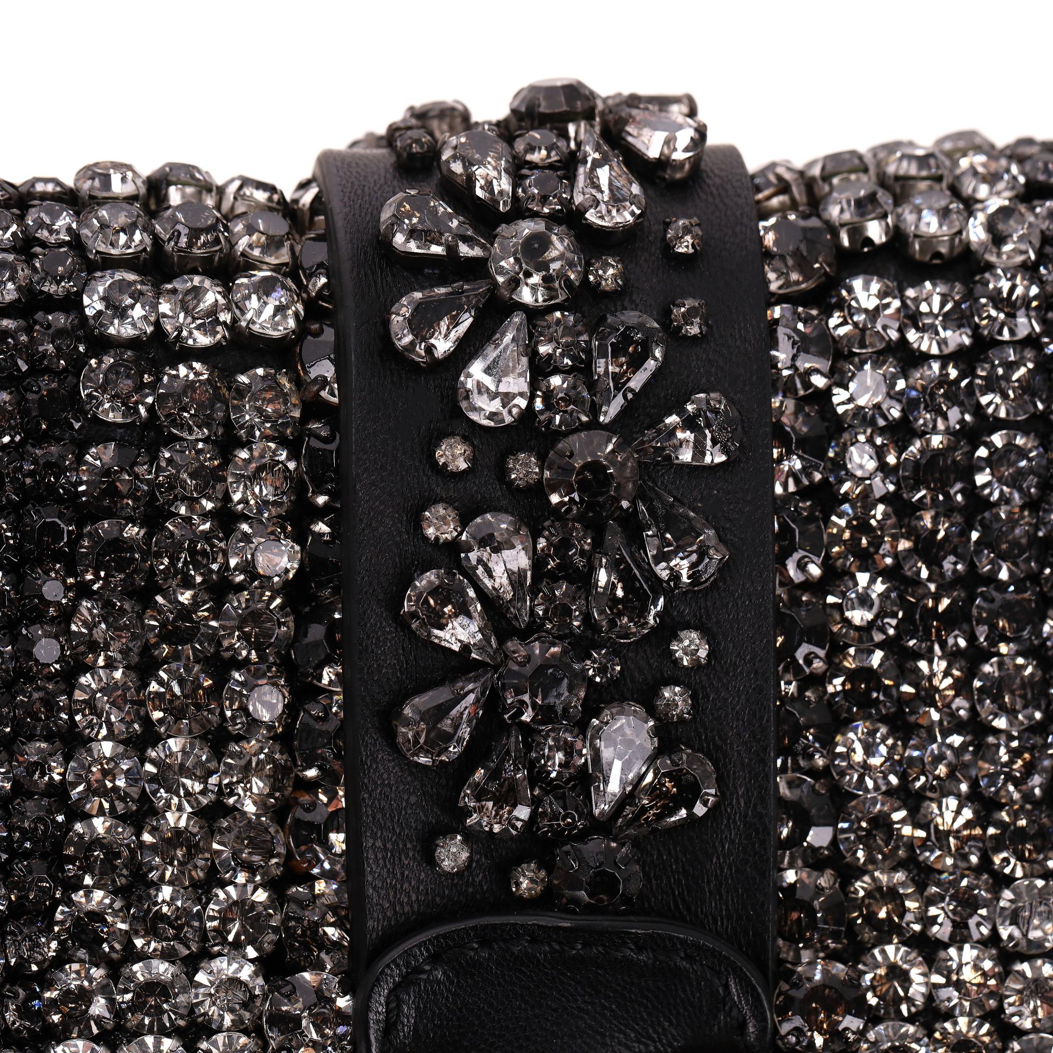 Valentino - Sac Glam Lock orné de cristaux en vente 5