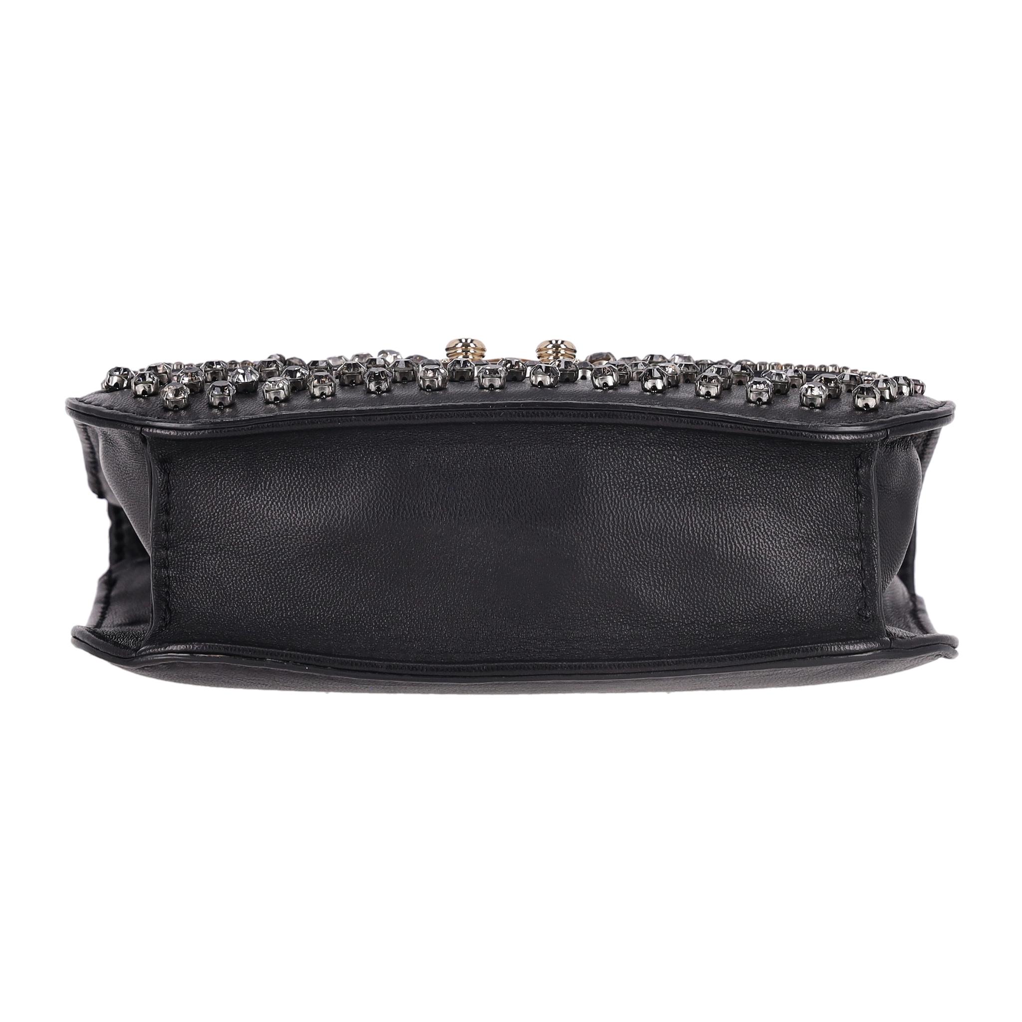 Valentino - Sac Glam Lock orné de cristaux en vente 2