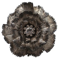 VALENTINO Crystal Flower Cuff Bracelet