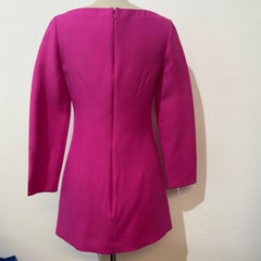 Valentino Cyclamen Wool and Silk Blouse Size IT 38