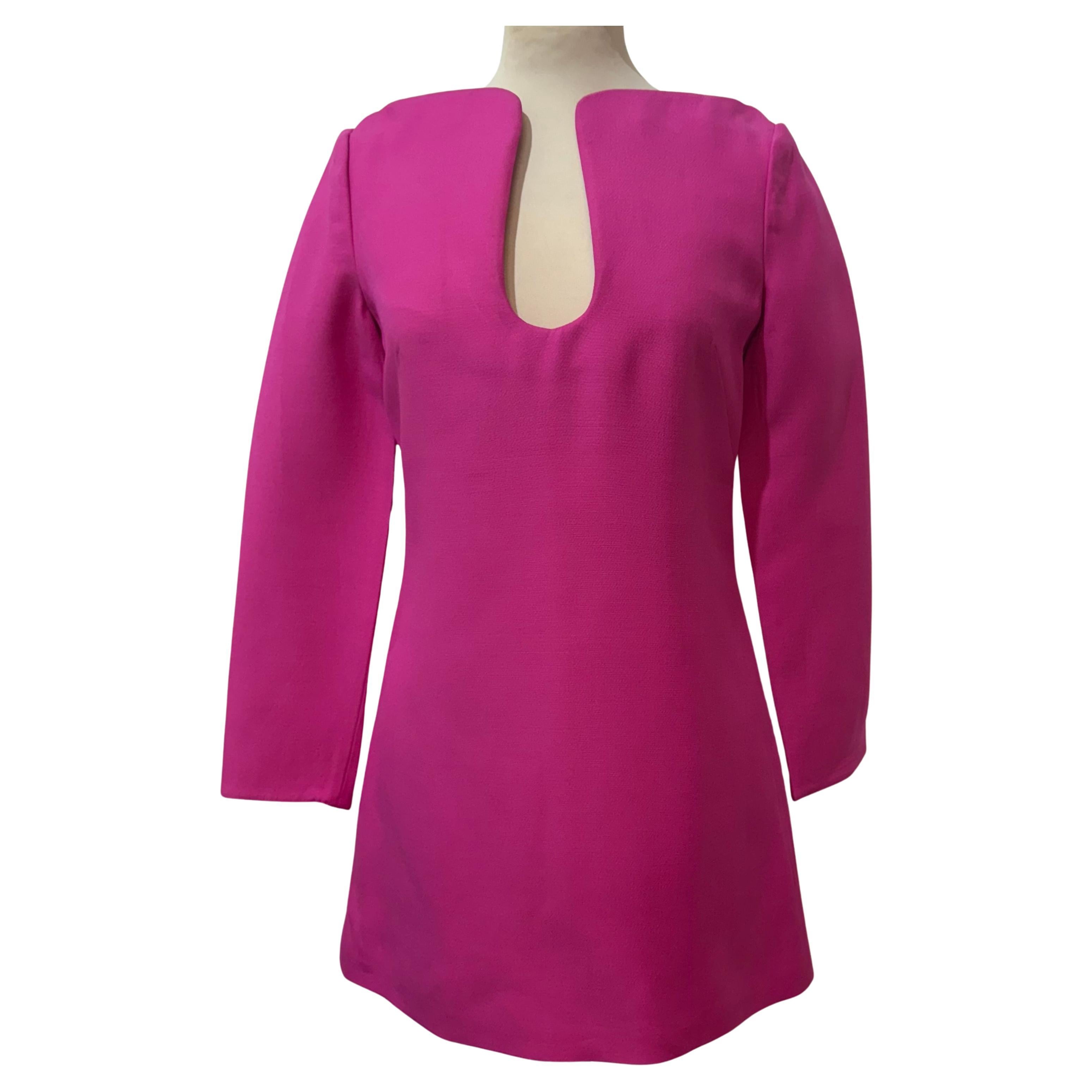 Valentino Cyclamen Wool and Silk Blouse Size IT 38
