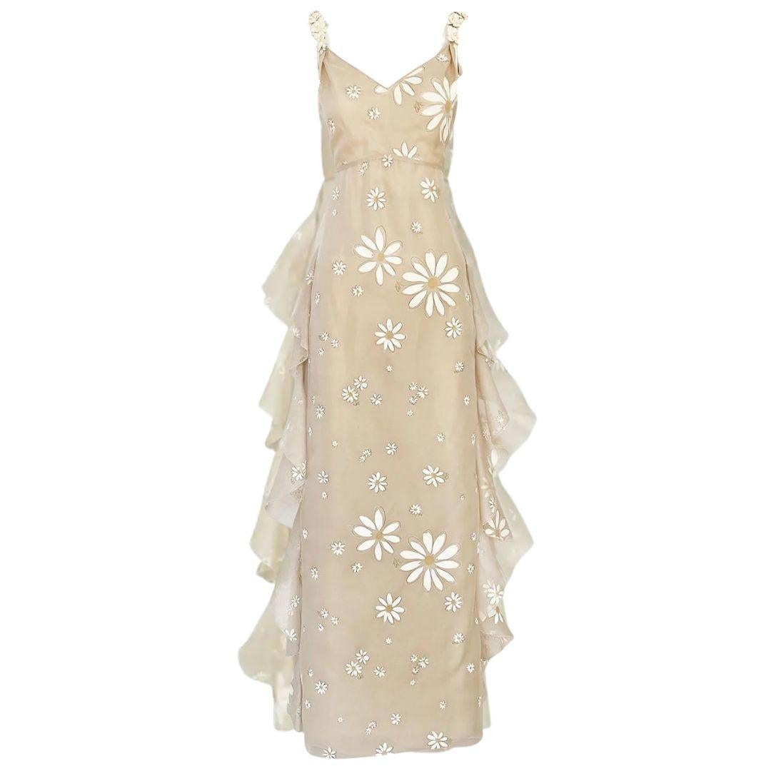 Valentino Daisy Evening Gown Resort 2011 Size 6

