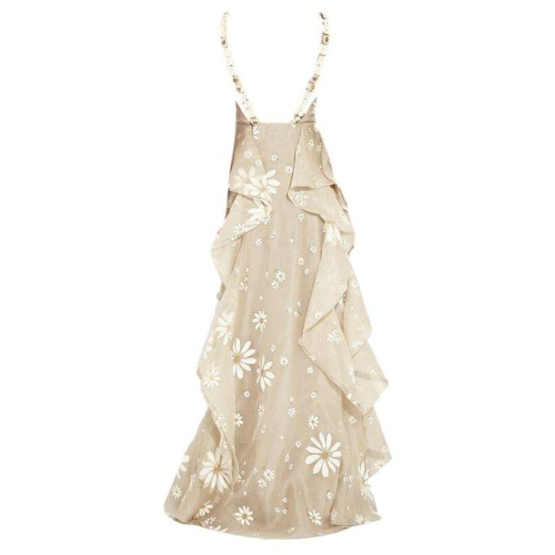 Valentino Daisy Evening Gown Resort 2011 Size 6 In Good Condition For Sale In Saint Petersburg, FL