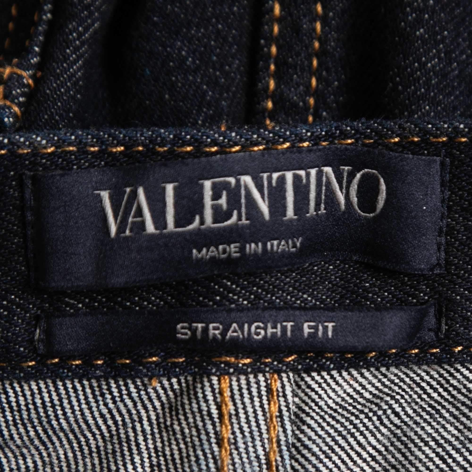 Valentino Dark Blue Denim Jeans M Waist 33