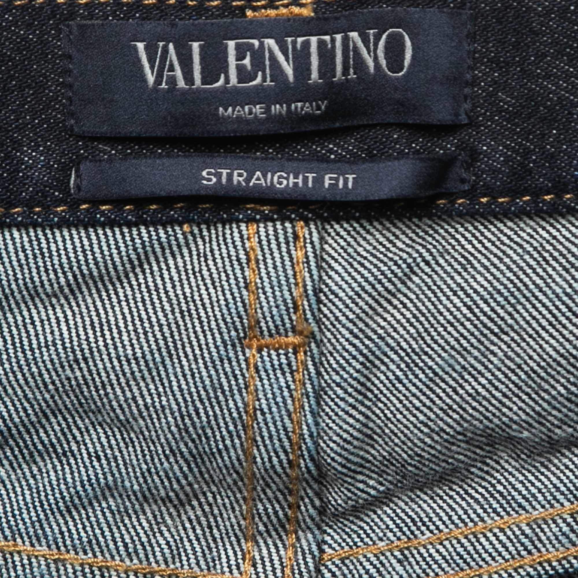 Valentino Dark Blue Denim Jeans M Waist 33