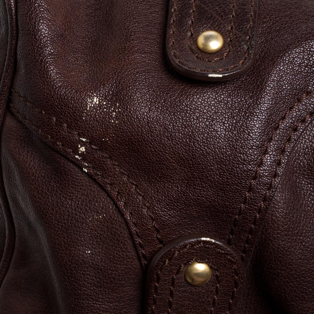 Valentino Dark Brown Leather VLogo Flap Shoulder Bag 5
