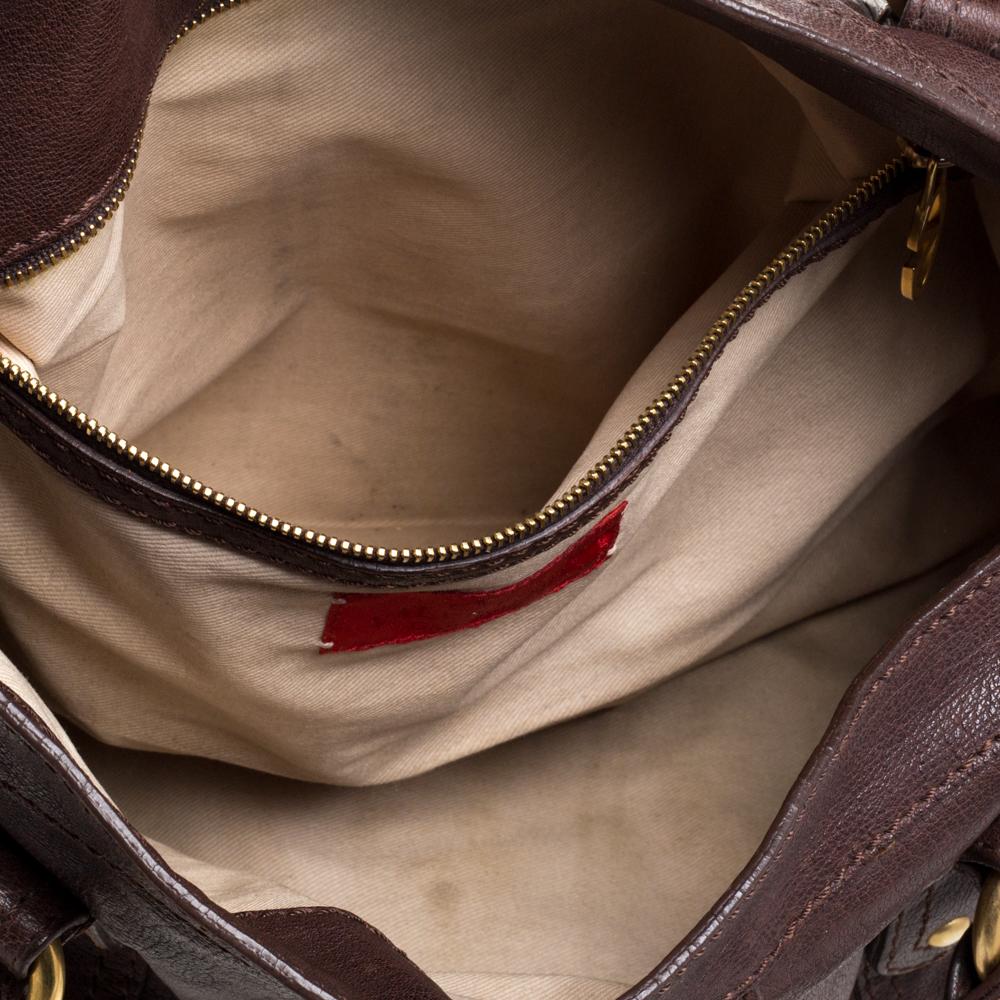 Valentino Dark Brown Leather VLogo Flap Shoulder Bag 7