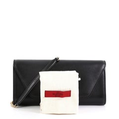 Valentino Demilune Clutch Leather