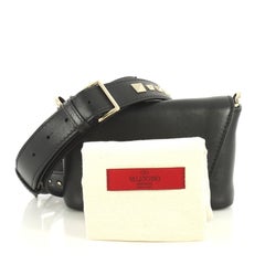 Valentino Demilune Crossbody Bag Leather Small