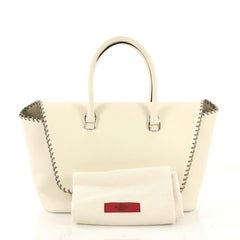 Valentino Demilune Flap Satchel Leather Medium