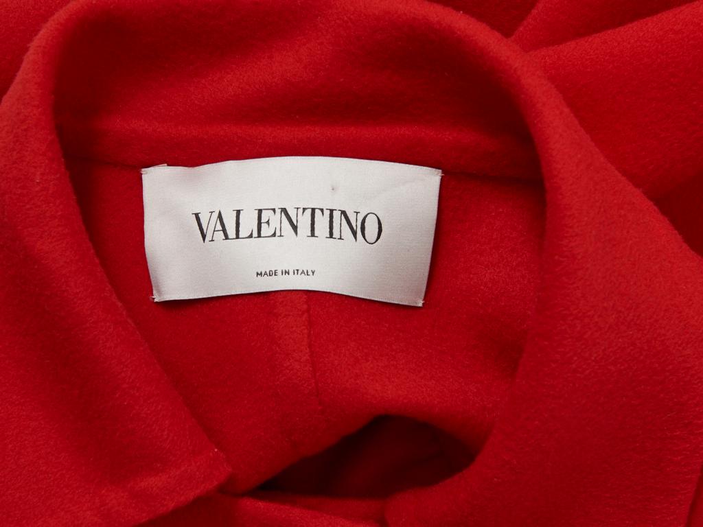 Red Valentino Double Face Cashmere and Wool Cape