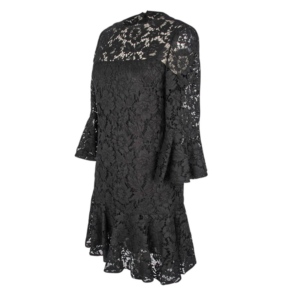 valentino black lace dress