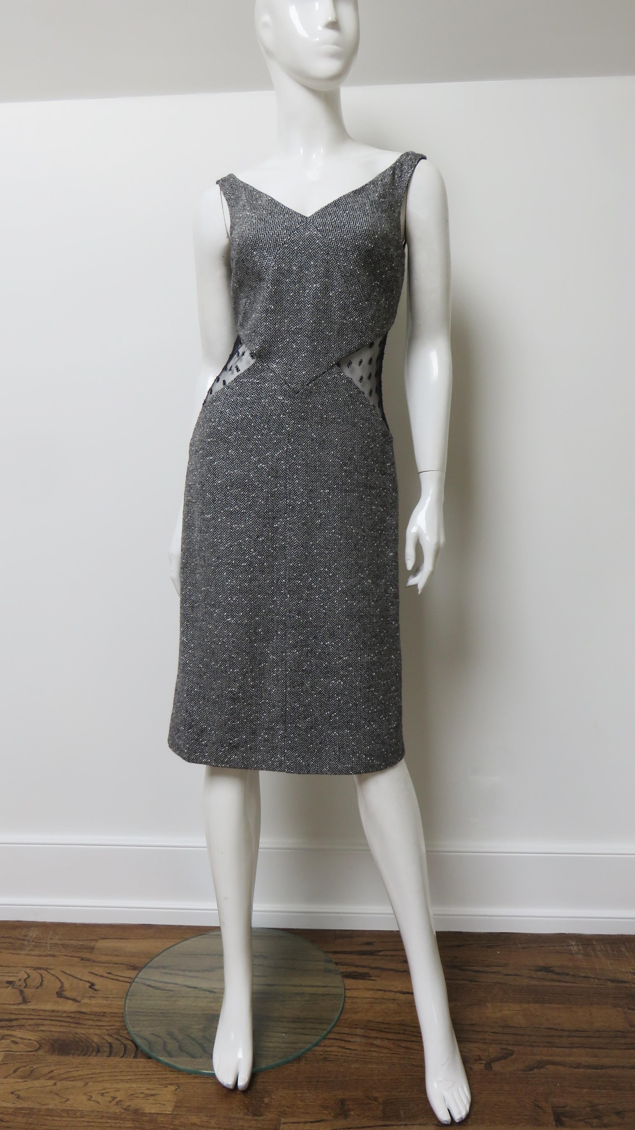 Valentino Dress with Cut out sides 1990s For Sale 4