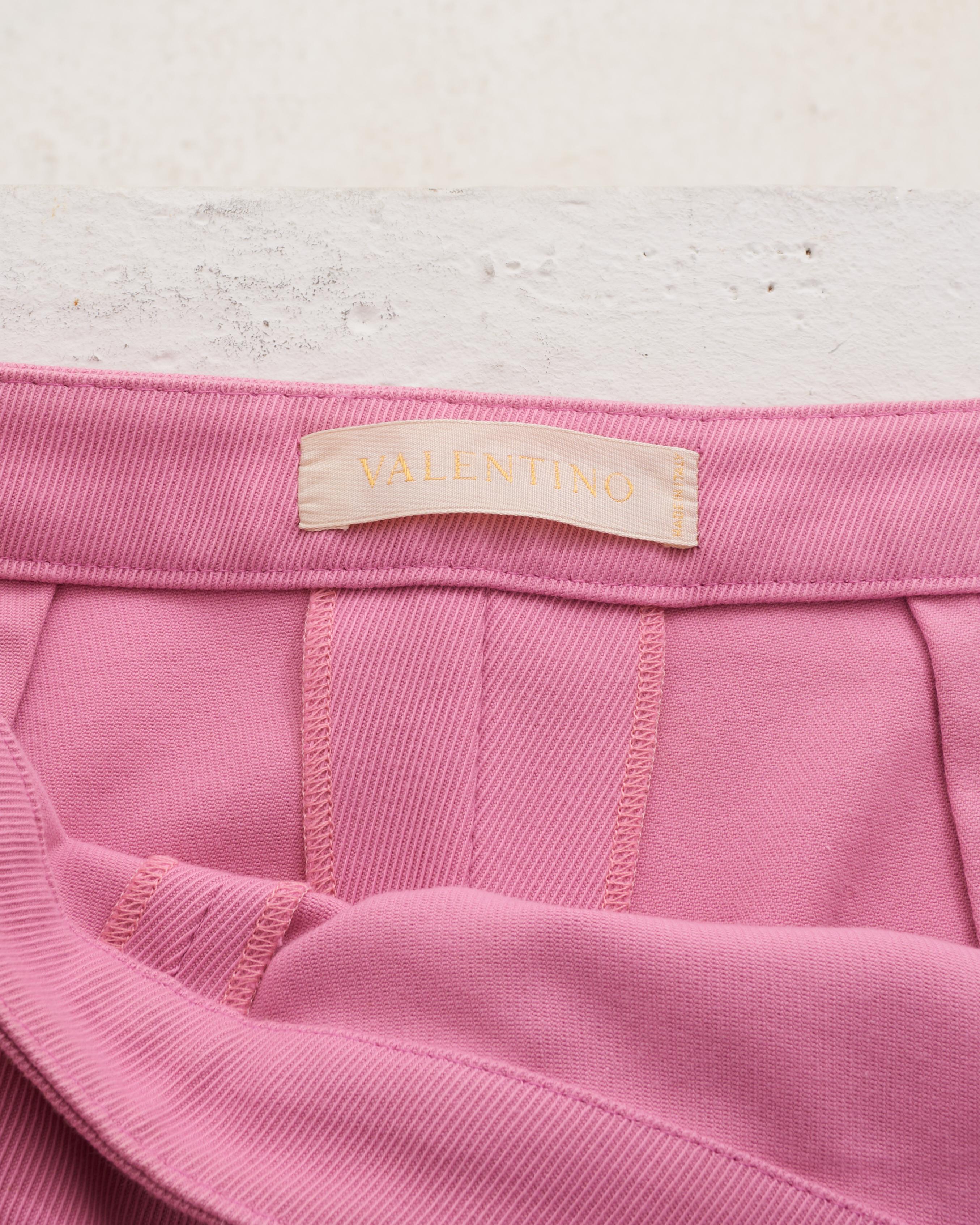 Valentino Early 00's Pink Lace Top and Pants Set For Sale 5