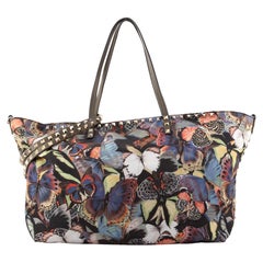 Valentino Easy Tote Camubutterfly Printed Nylon Large