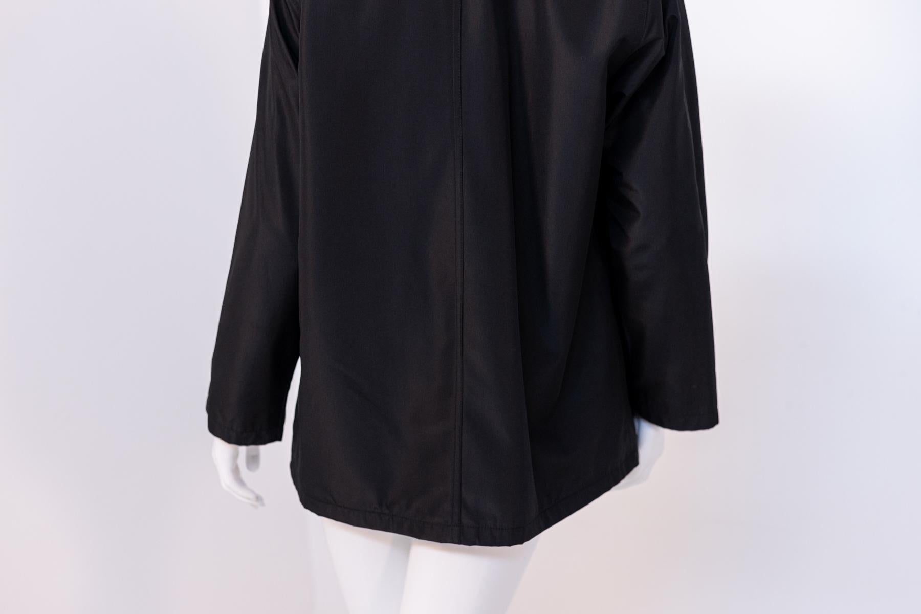 Valentino Elegant Black Trench Coat 1