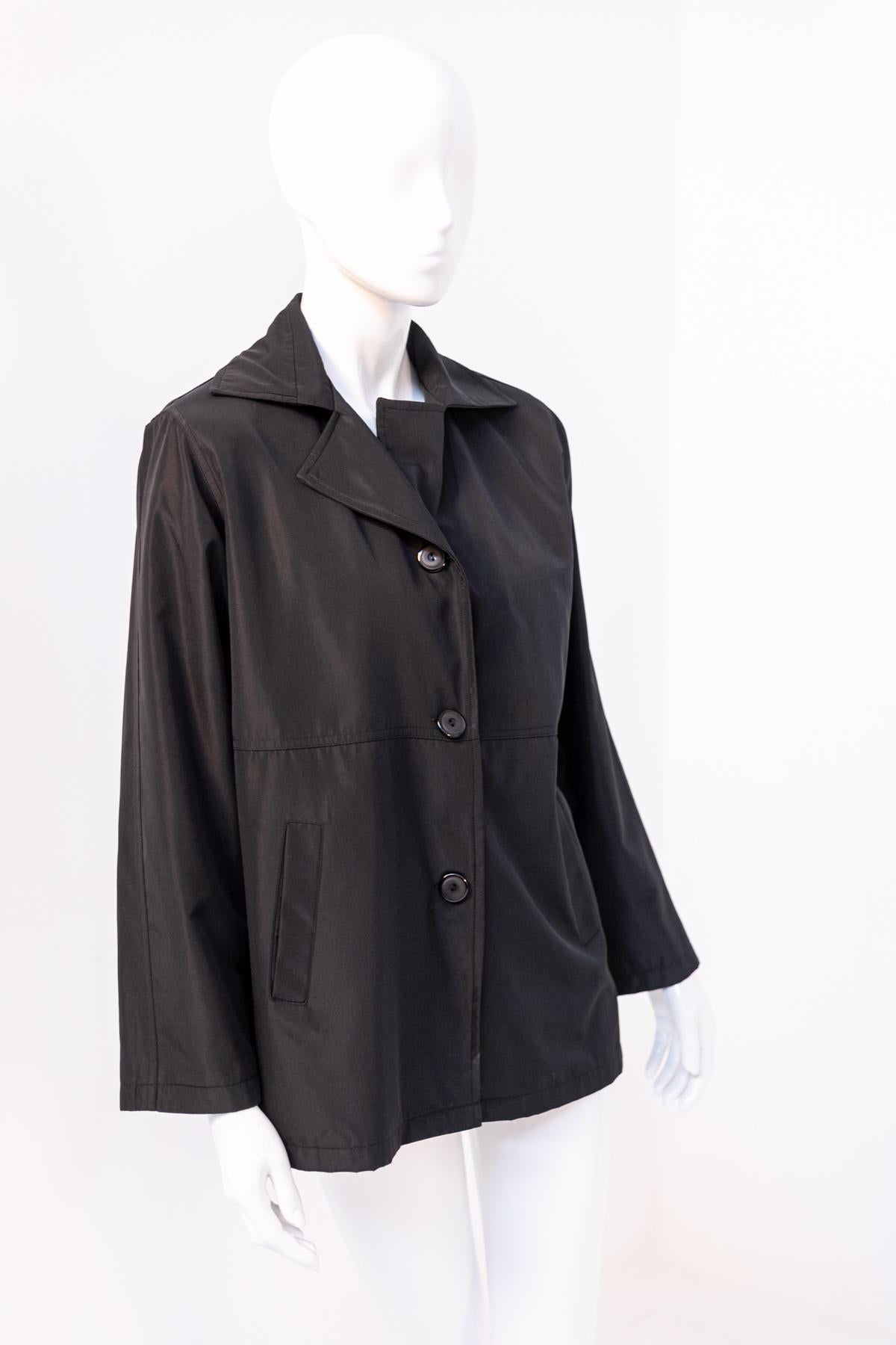 Valentino Elegant Black Trench Coat 2