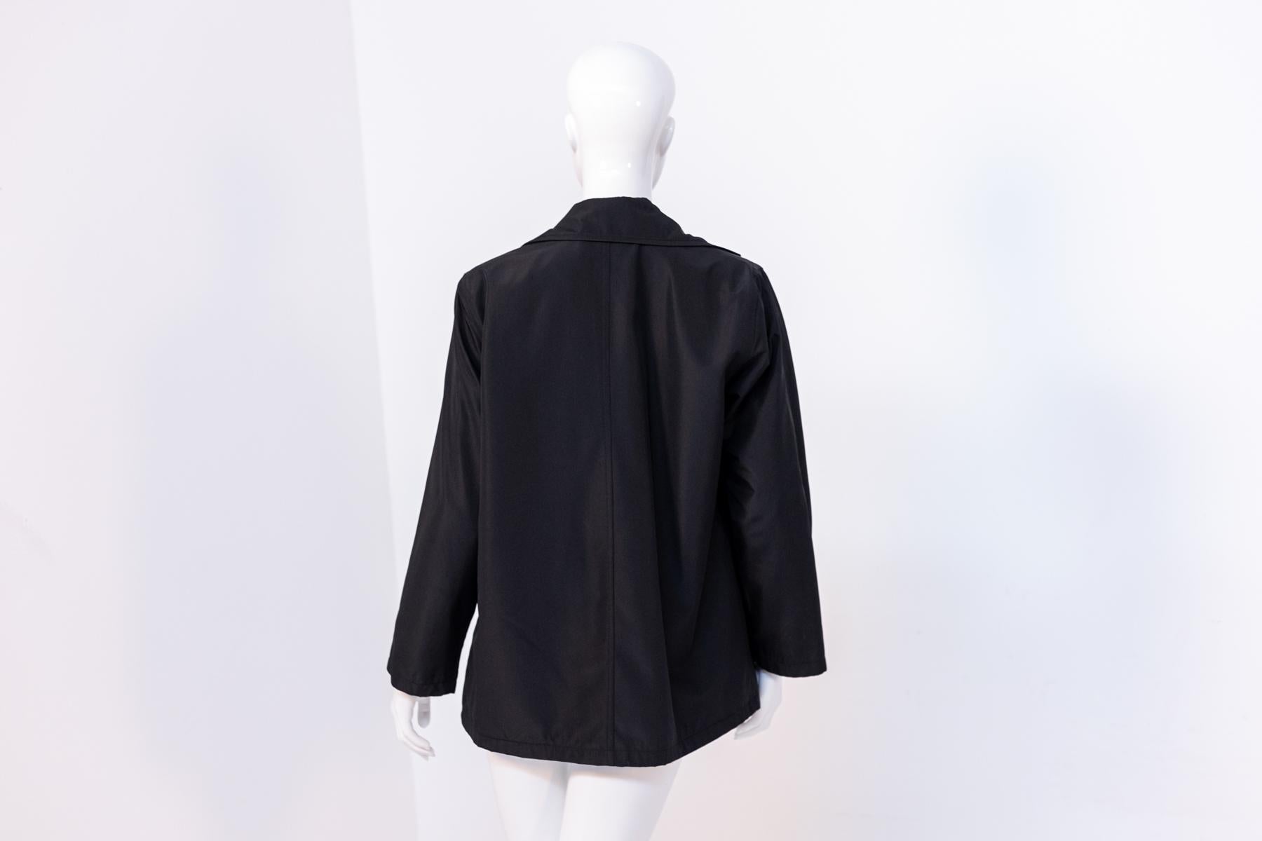 Valentino Elegant Black Trench Coat 3