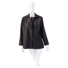 Valentino Elegant Black Trench Coat