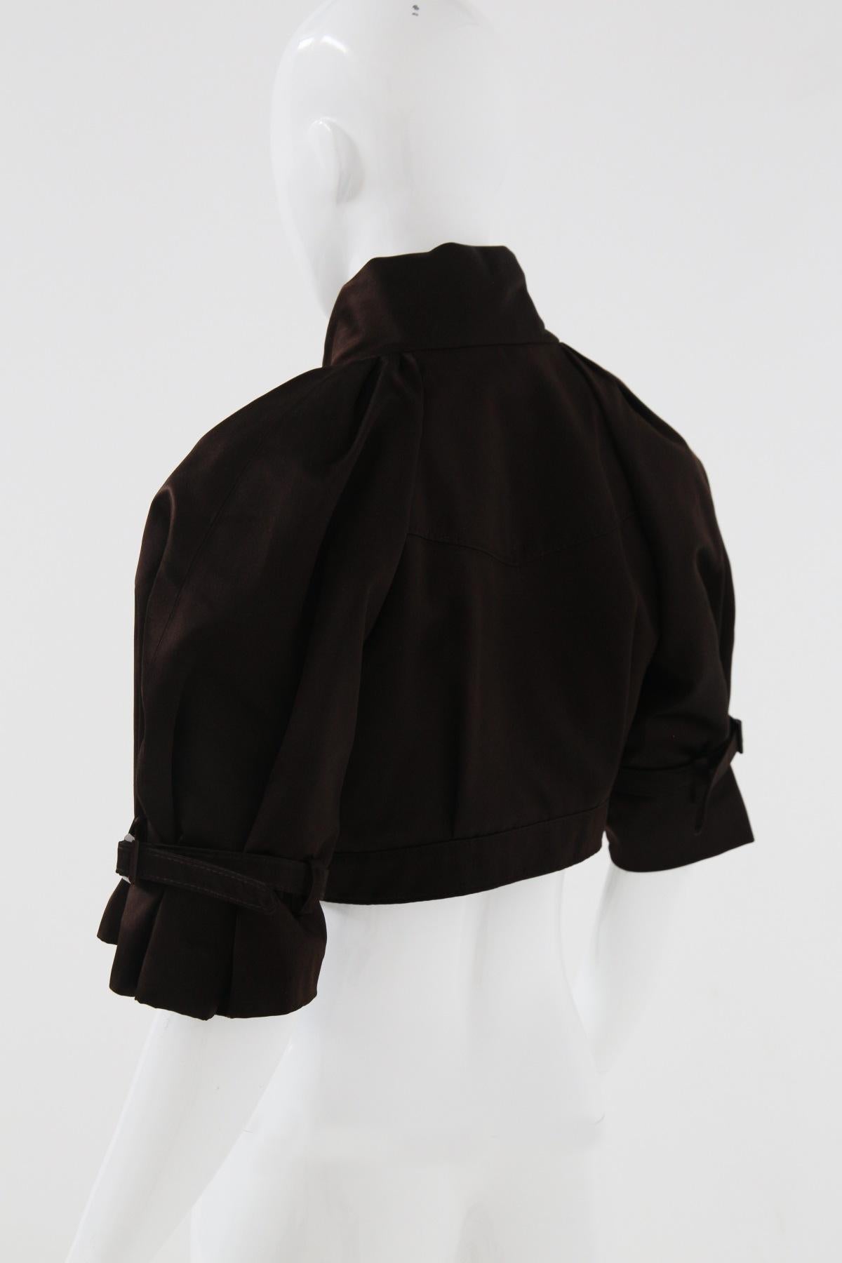 Valentino Elegant Short Satin Jacket For Sale 3