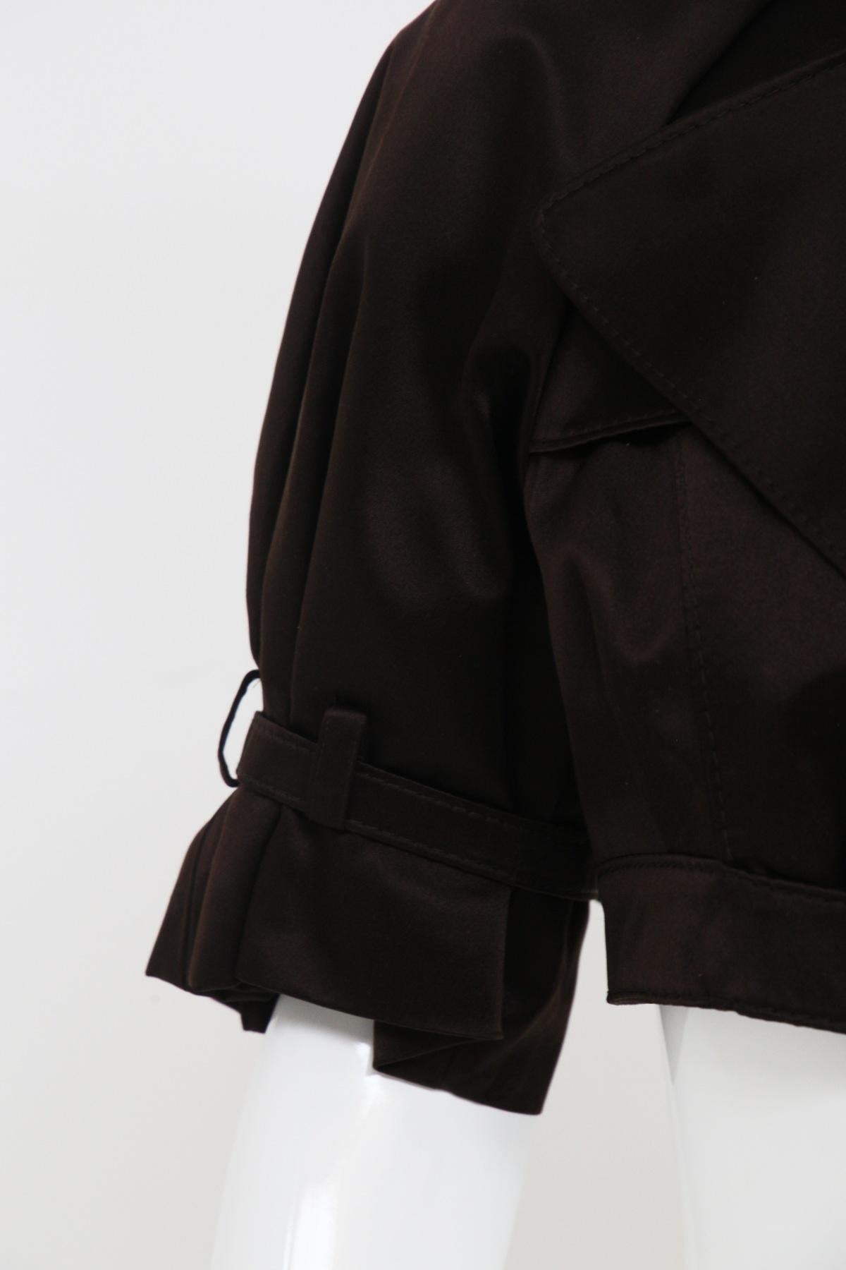 black satin bolero jacket