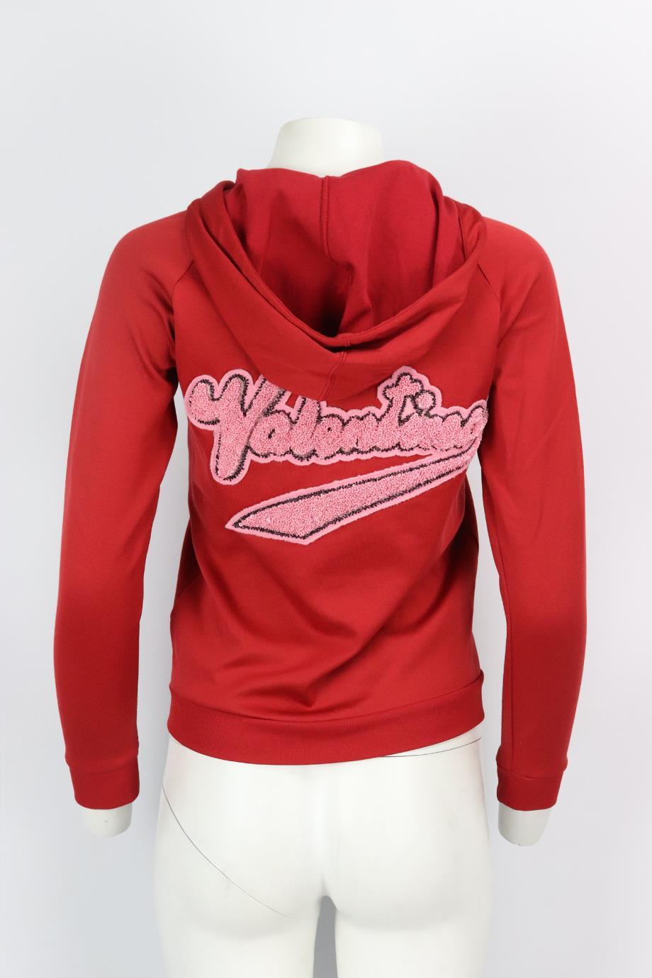 valentino zip up hoodie