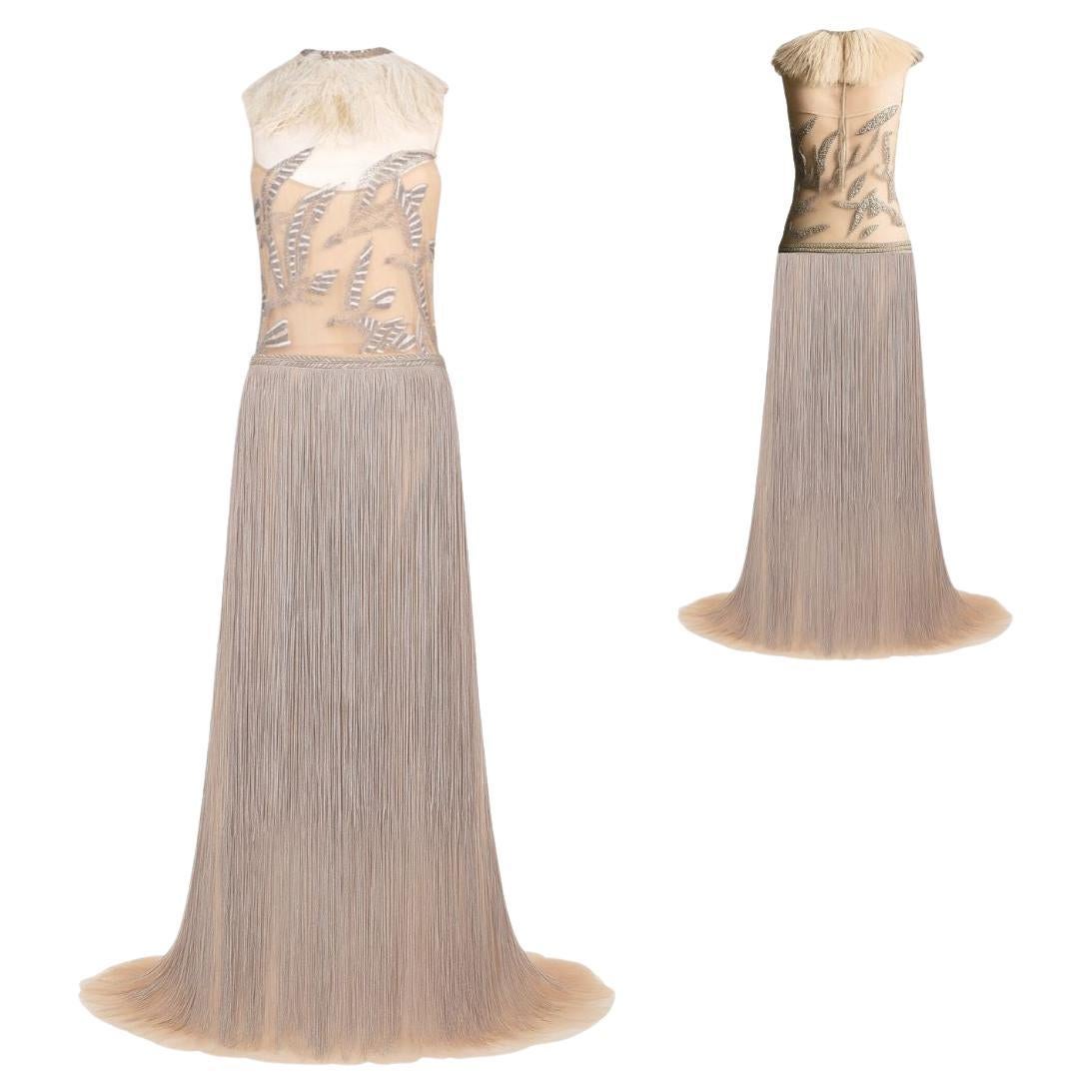 Valentino Embellished Silk Evening Gown Spring/Summer 2016 Size 40IT