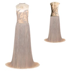 Valentino Embellished Silk Evening Gown Spring/Summer 2016 Size 40IT